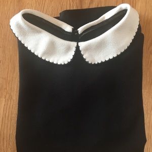 Short sleeve shirt with Peter Pan Collar